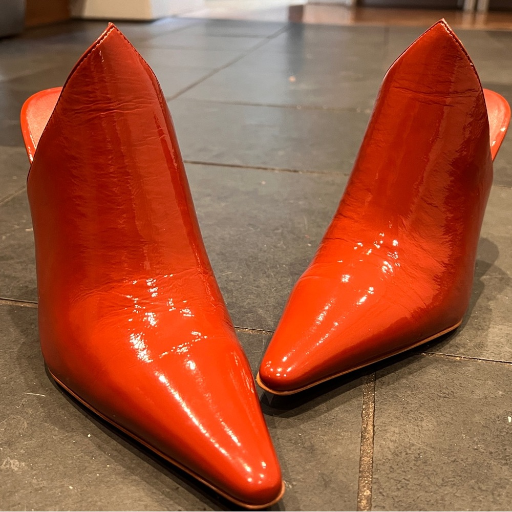 Jeffrey Campbell Aesthetic Mules - Rust